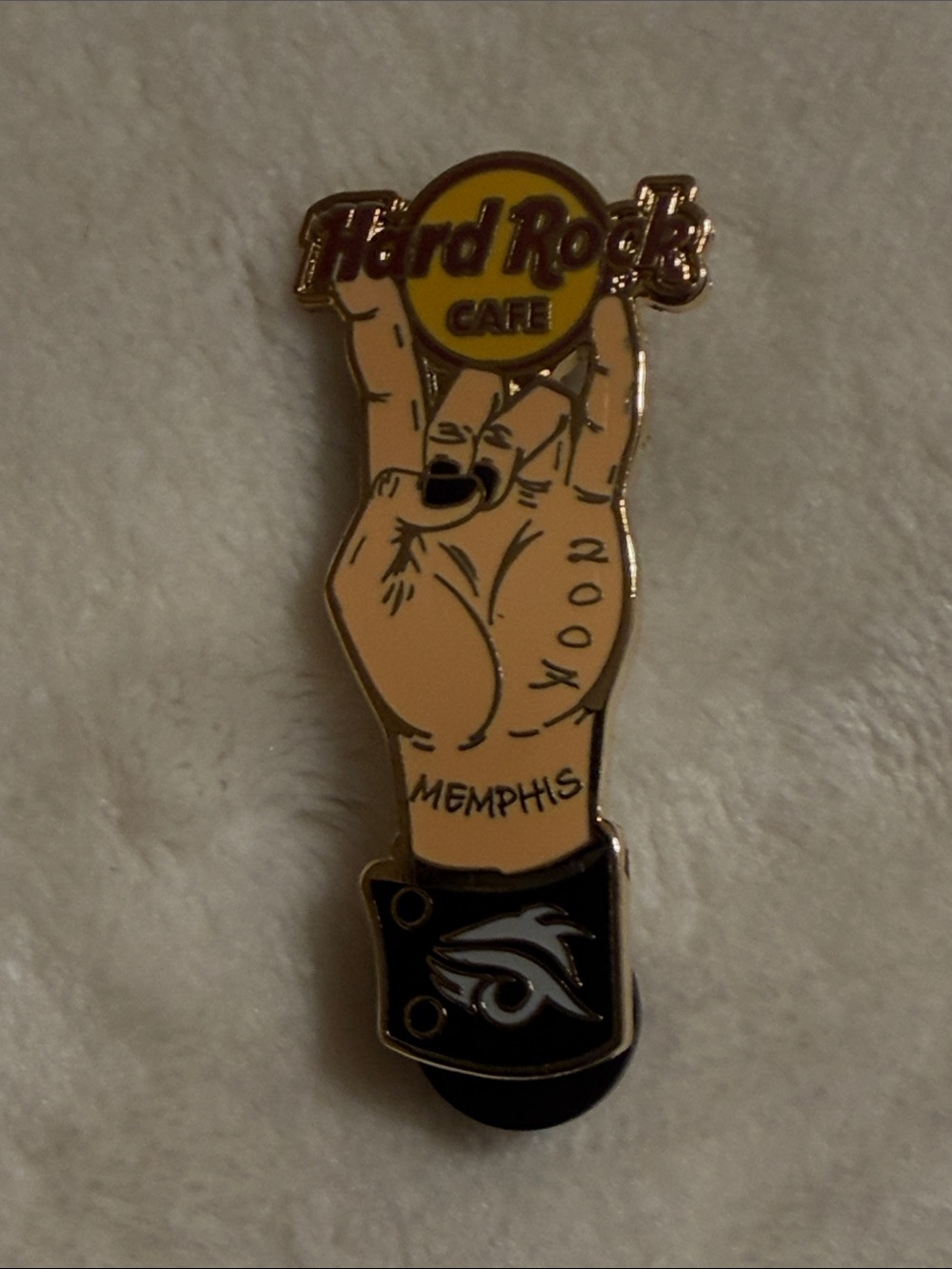 Hard Rock Cafe Memphis Pin Rock Hand Tattoo 07